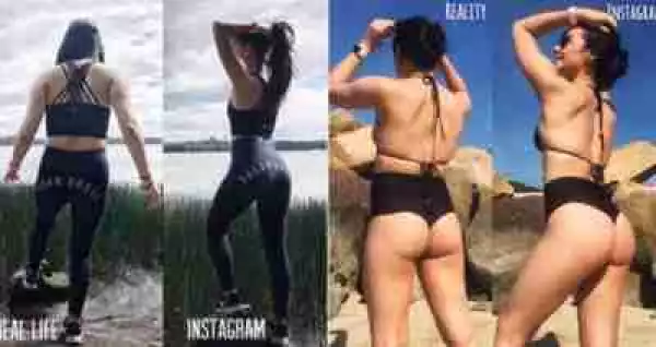 Fitness Blogger Shows the Difference Between Instagram And Reality In ‘Booty Photos’